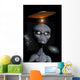 Grey Alien and Flying Saucer Wall Decal