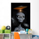 Grey Alien and Flying Saucer Wall Decal