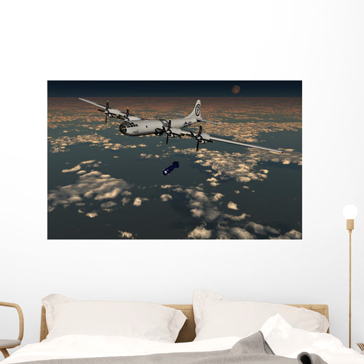 B-29 Superfortress Dropping Little Wall Decal