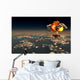 B-29 Superfortress Flying Away Distant Wall Decal