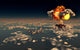 B-29 Superfortress Flying Away Distant Wall Decal
