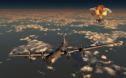 B-29 Superfortress Flying Away Wall Decal