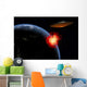 Orbiting Ufo Launches Deadly Horizontal Wall Decal