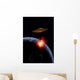 Orbiting Ufo Launches Deadly Wall Decal