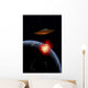 Orbiting Ufo Launches Deadly Wall Decal