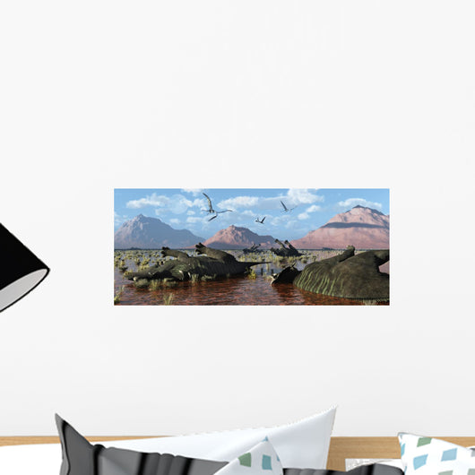 Herd Dead Centrosaurus Dinosaurs Close-up Wall Decal