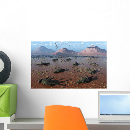 Herd Dead Centrosaurus Dinosaurs Wall Decal