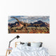 Pair Carnotaurus Dinosaurs Territorial Desert Wall Decal