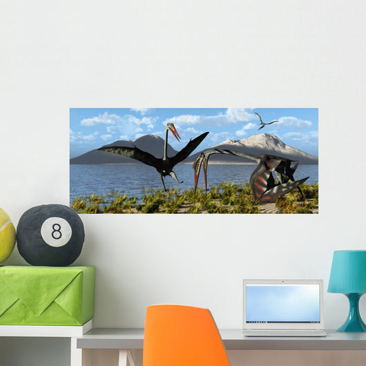 Gigantic Quetzalcoatlus Pterosaurs Wall Decal
