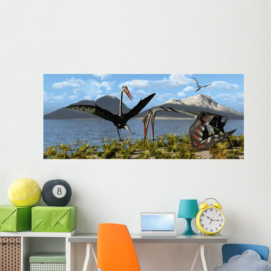 Gigantic Quetzalcoatlus Pterosaurs Wall Decal