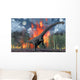 Diplodocus Sauropod Dinosaur Fleeing Wall Decal