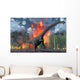 Diplodocus Sauropod Dinosaur Fleeing Wall Decal