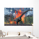 Diplodocus Sauropod Dinosaur Fleeing Wall Decal