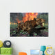 Saber-toothed Tiger Running Away Wall Decal