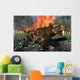 Saber-toothed Tiger Running Away Wall Decal