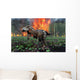 Tyrannosaurus Rex Fleeing Close-up Wall Decal