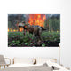 Tyrannosaurus Rex Fleeing Close-up Wall Decal