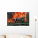 Tyrannosaurus Rex Fleeing Wall Decal
