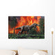 Tyrannosaurus Rex Fleeing Wall Decal