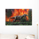 Tyrannosaurus Rex Fleeing Wall Decal