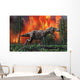Tyrannosaurus Rex Fleeing Wall Decal
