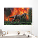 Tyrannosaurus Rex Fleeing Wall Decal