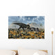 Tyrannosaurus Rex Feeding Triceratops Wall Decal