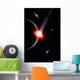 Comet Hitting Alien Planet Wall Decal
