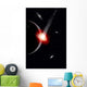 Comet Hitting Alien Planet Wall Decal
