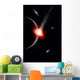 Comet Hitting Alien Planet Wall Decal