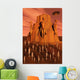 Martians Gathering around Monument Vertical Wall Decal