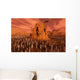Martians Gathering around Monument Wall Decal