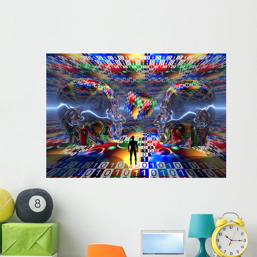 Search for Extraterrestrial Life Horizontal Wall Decal