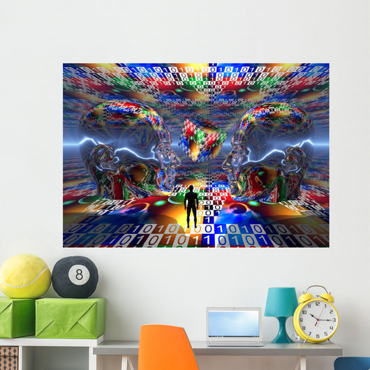 Search for Extraterrestrial Life Horizontal Wall Decal