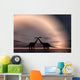Silhouetted Forms Pair Courting Wall Decal