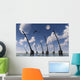 Herd Omeisaurus Dinosaurs Move Sky Wall Decal