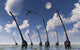 Herd Omeisaurus Dinosaurs Move Sky Wall Decal