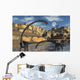 Omeisaurus Dinosaurs Being Stalked Distant Wall Decal