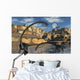 Omeisaurus Dinosaurs Being Stalked Distant Wall Decal