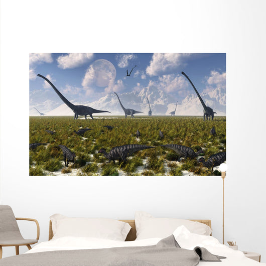 Group Sauropod and Hadrosaur Wall Decal