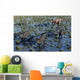Tyrannosaurus Rex Chasing Herd Birds Eye View Wall Decal