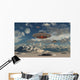 Alien Base with Ufos Wall Decal