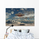 Alien Base with Ufos Wall Decal