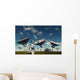 Deep Space Tracking Station and Robot Wall Decal
