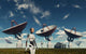 Deep Space Tracking Station and Robot Wall Decal