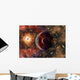 Alien Planet and Its Star Wall Decal