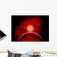 Supernova Destroying Itself Red Wall Decal