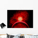 Supernova Destroying Itself Red Wall Decal