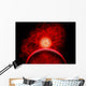 Supernova Destroying Itself Red Wall Decal