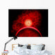 Supernova Destroying Itself Red Wall Decal
